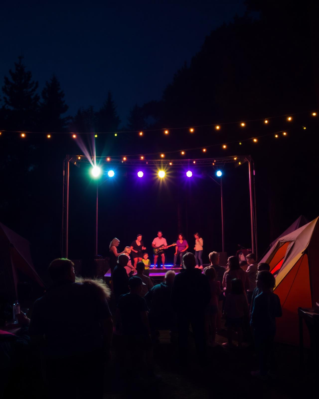 Camping — animação IRISX